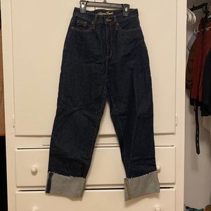 Universal Thread Dark Denim Cuffed Trouser-Size 4/27